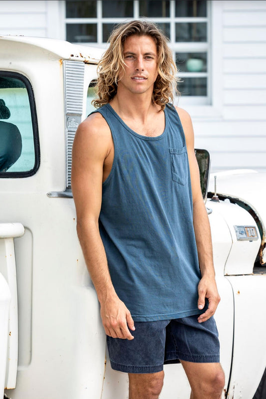 Tank Top de Caballero con Bolsillo