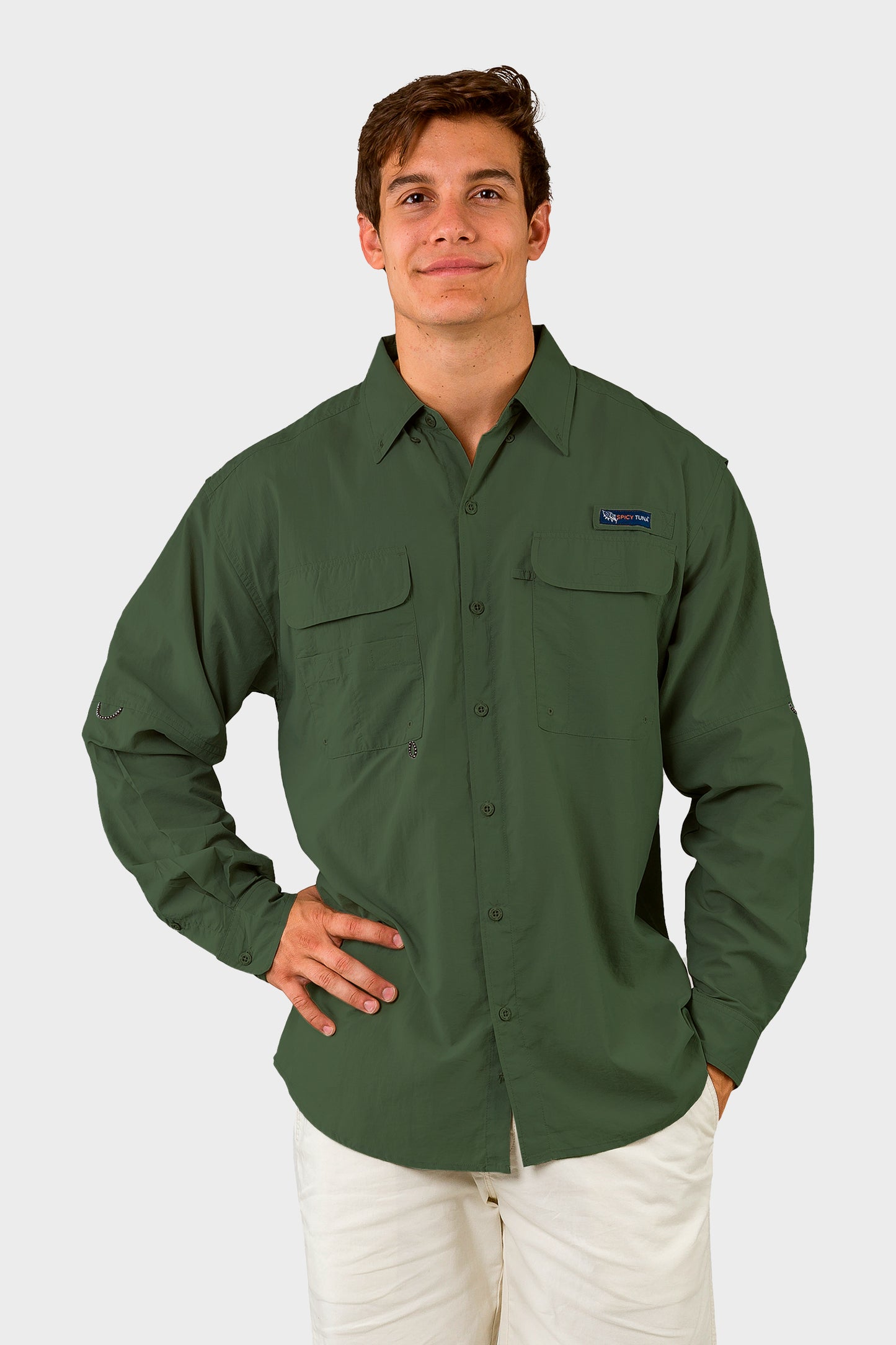 Camisa de Pesca Manga Larga Secado Rápido