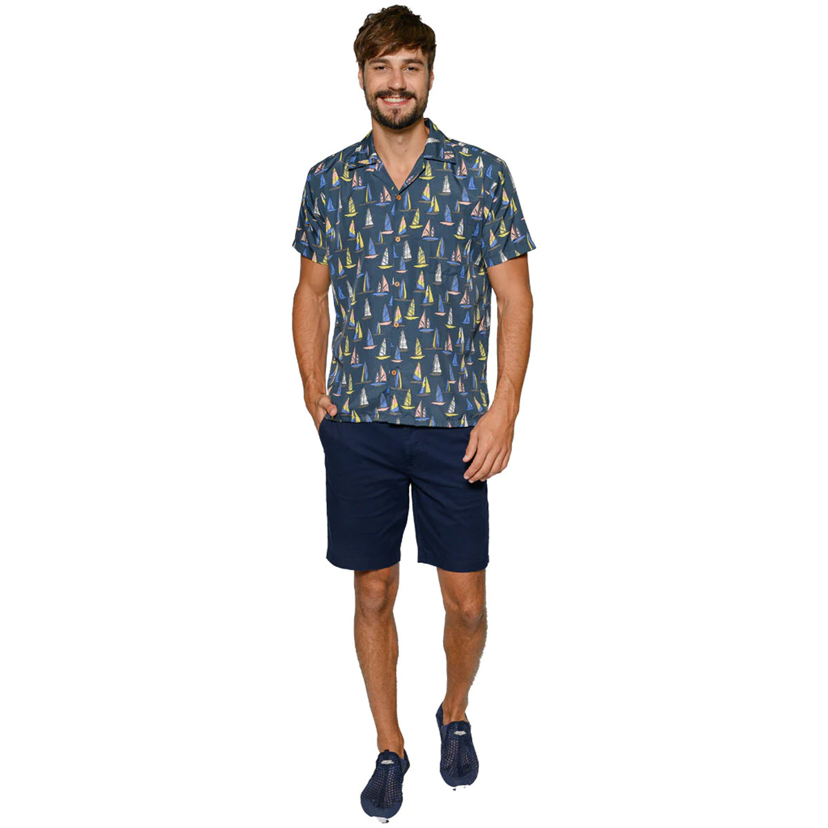 Camisa Hawaiana Manga Corta