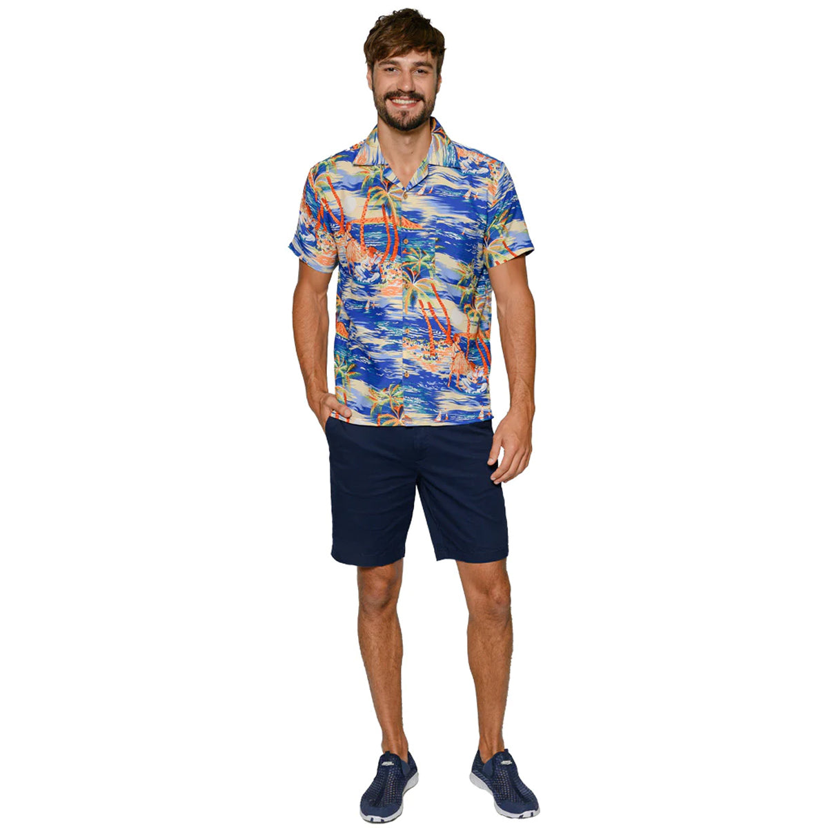 Camisa Hawaiana Manga Corta