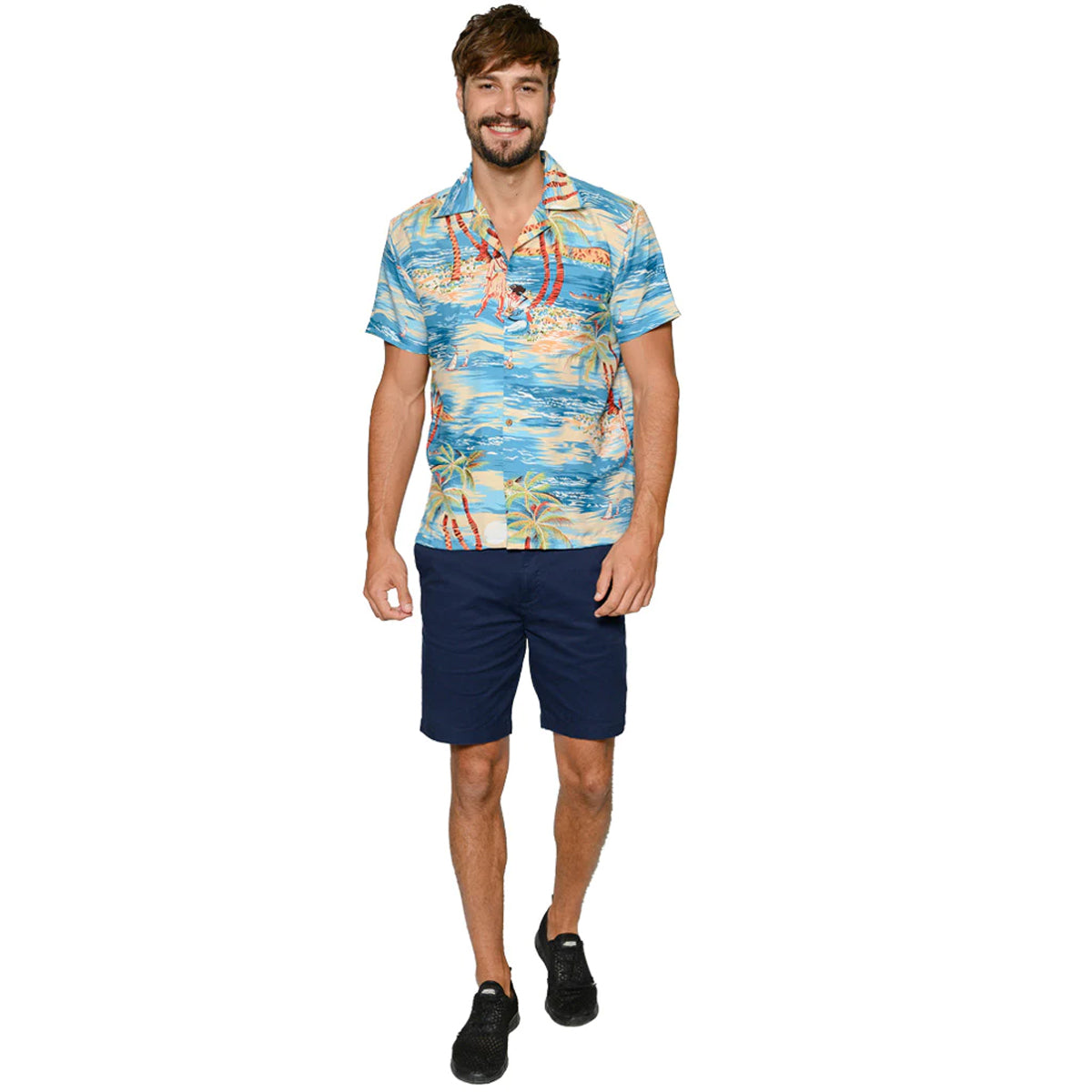 Camisa Hawaiana Manga Corta