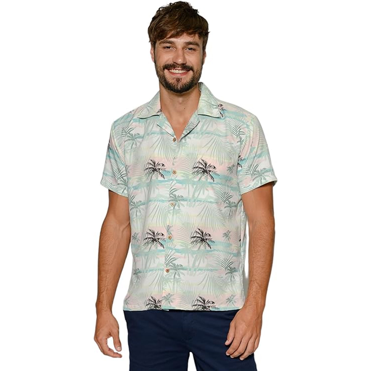 Camisa Hawaiana Manga Corta