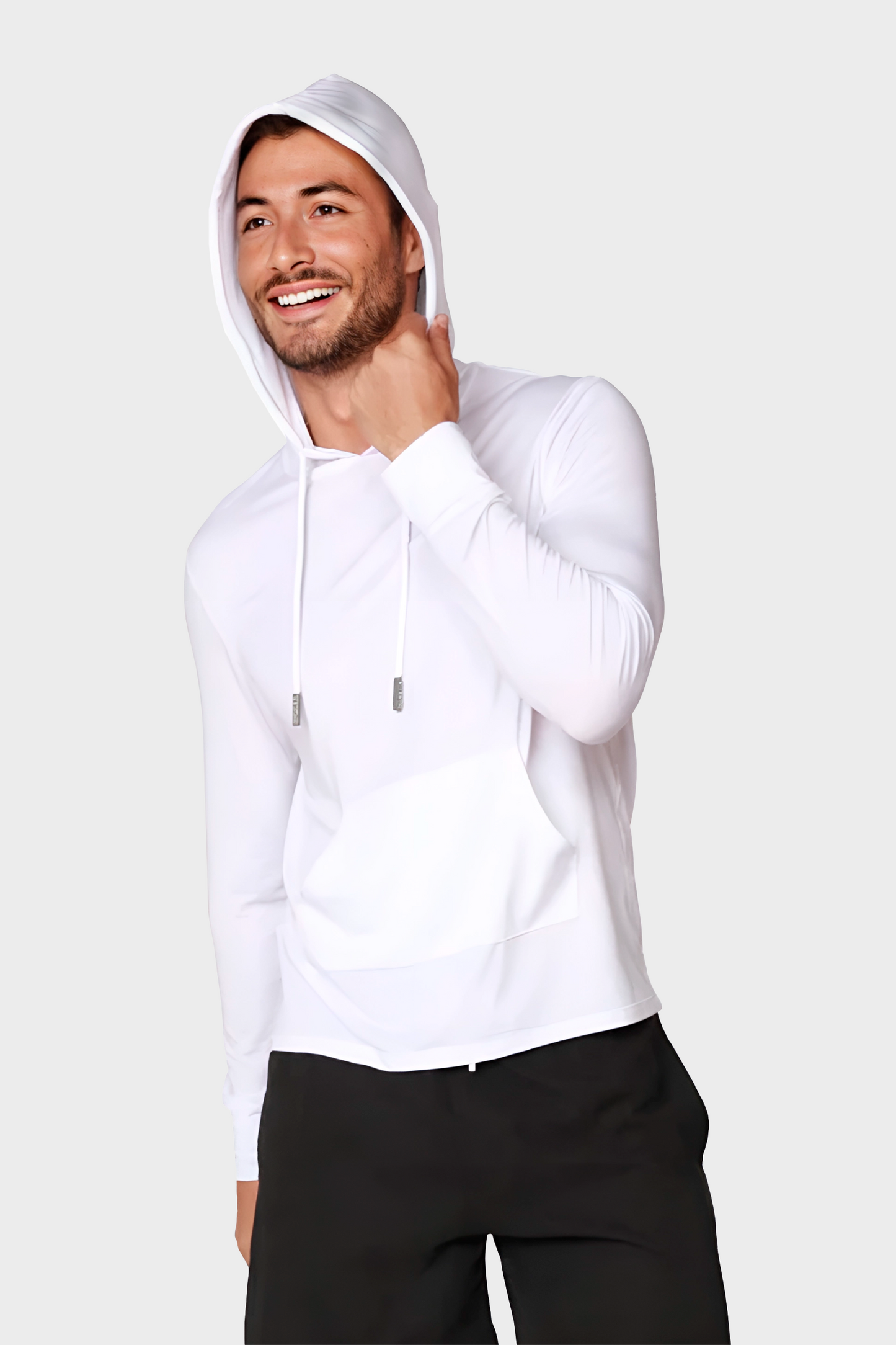 Playera Performance Manga Larga y Capucha Protección UPF +50