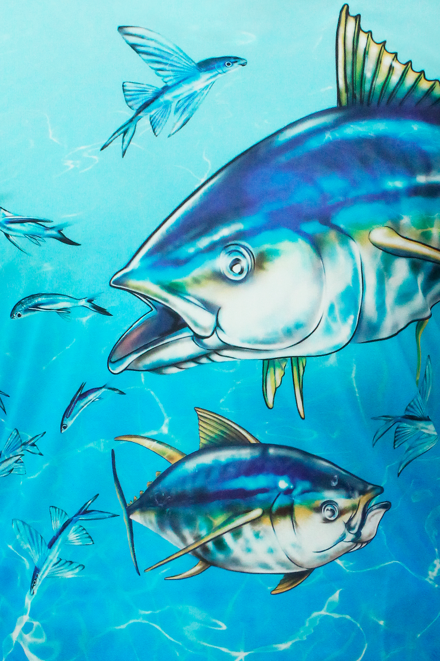 Playera Estampados de Pesca Dry Fit