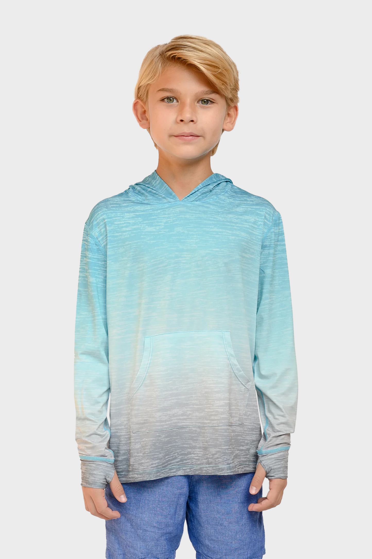 Playera Performance Hoodie para Niños Diseño Tie Dye UPF +50