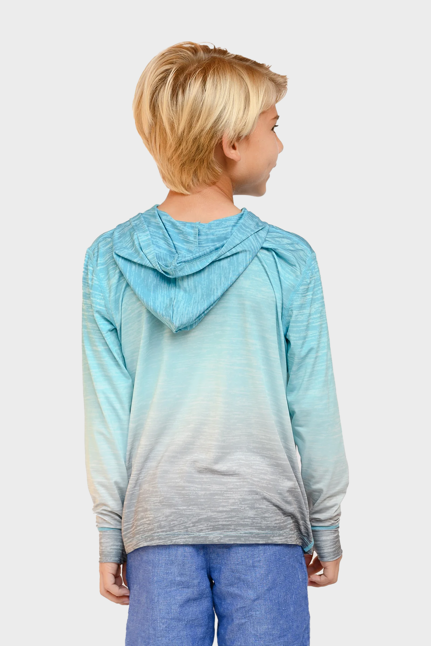 Playera Performance Hoodie para Niños Diseño Tie Dye UPF +50