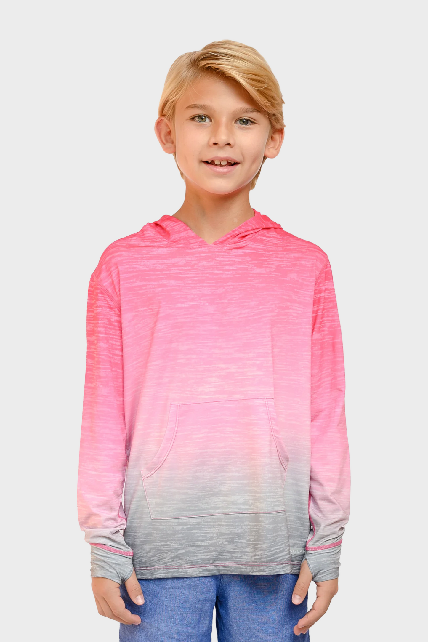 Playera Performance Hoodie para Niños Diseño Tie Dye UPF +50