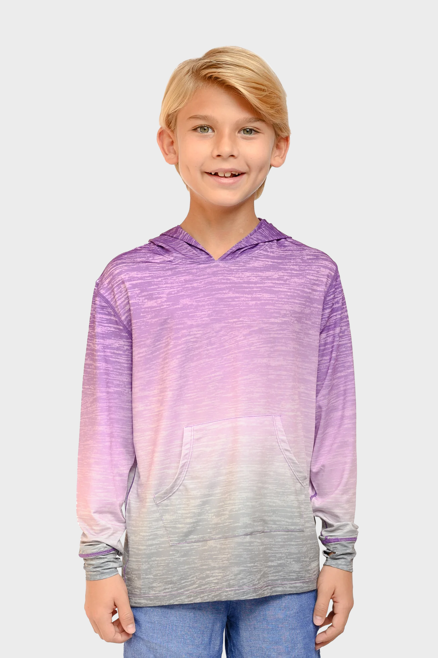 Playera Performance Hoodie para Niños Diseño Tie Dye UPF +50
