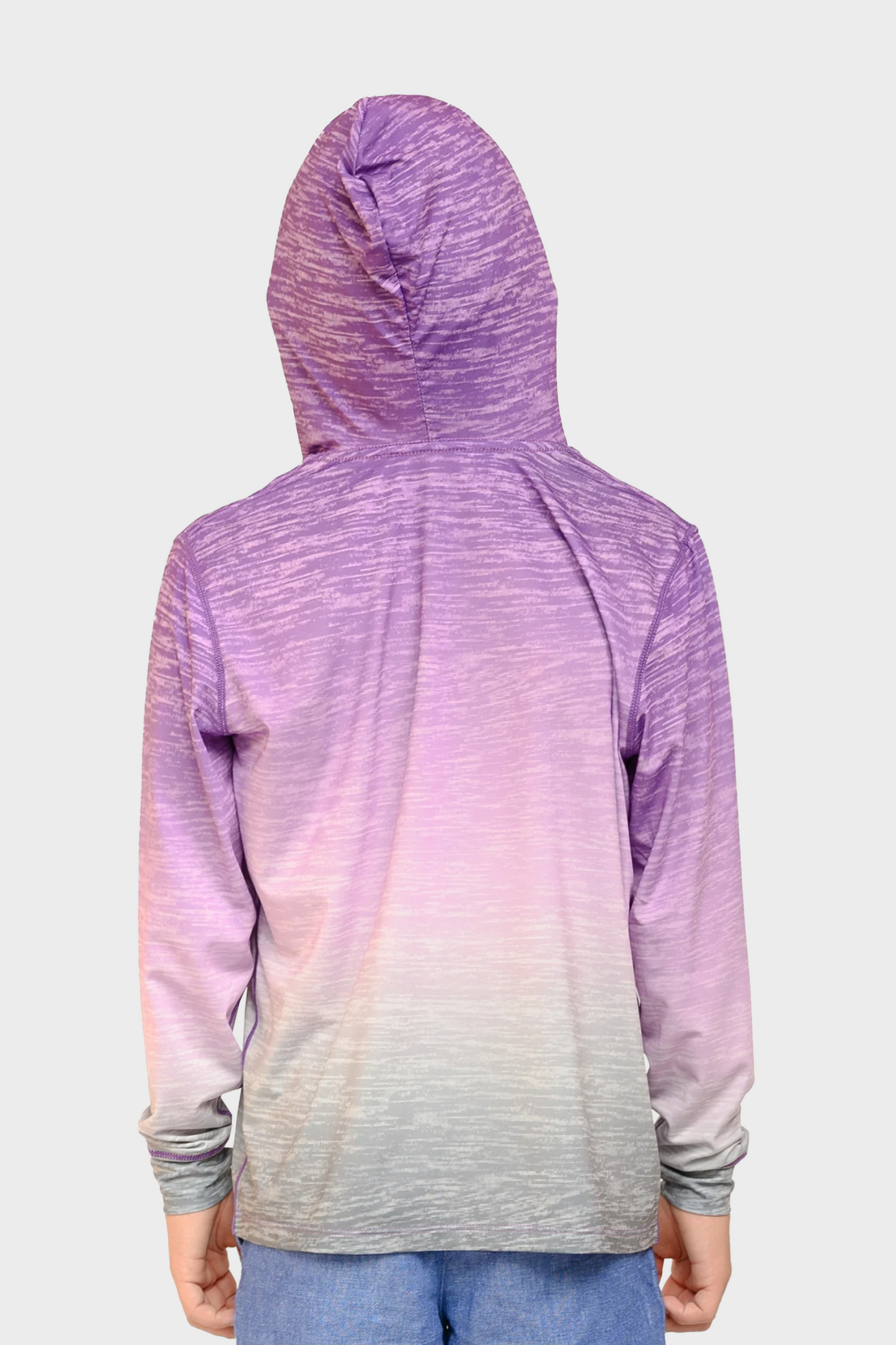 Playera Performance Hoodie para Niños Diseño Tie Dye UPF +50