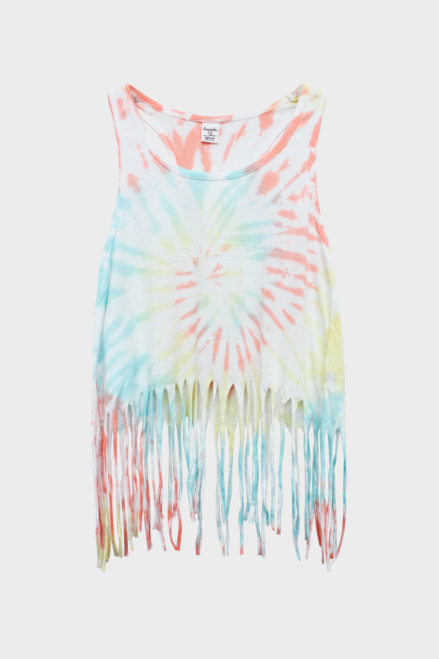 Tank Top para Dama Tie Dye con flequillos