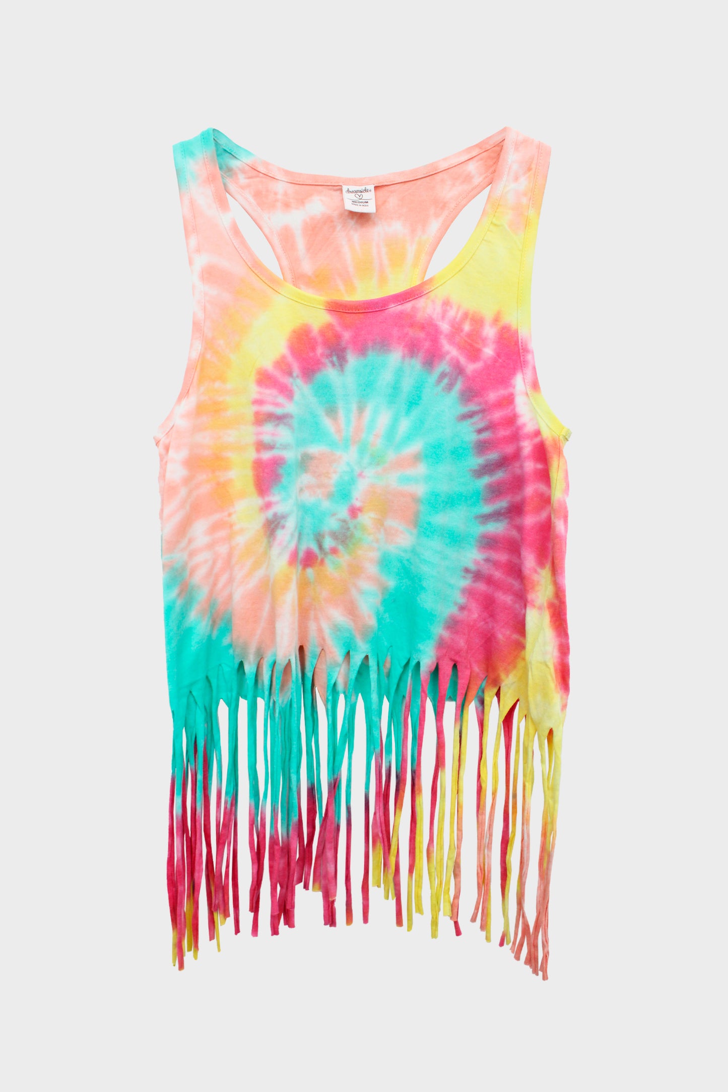 Tank Top para Dama Tie Dye con flequillos