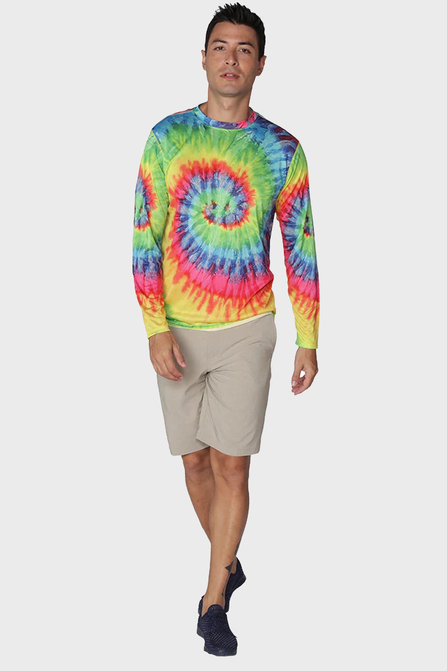 Playera Performance Manga Larga Tie Dye Protección UPF +50