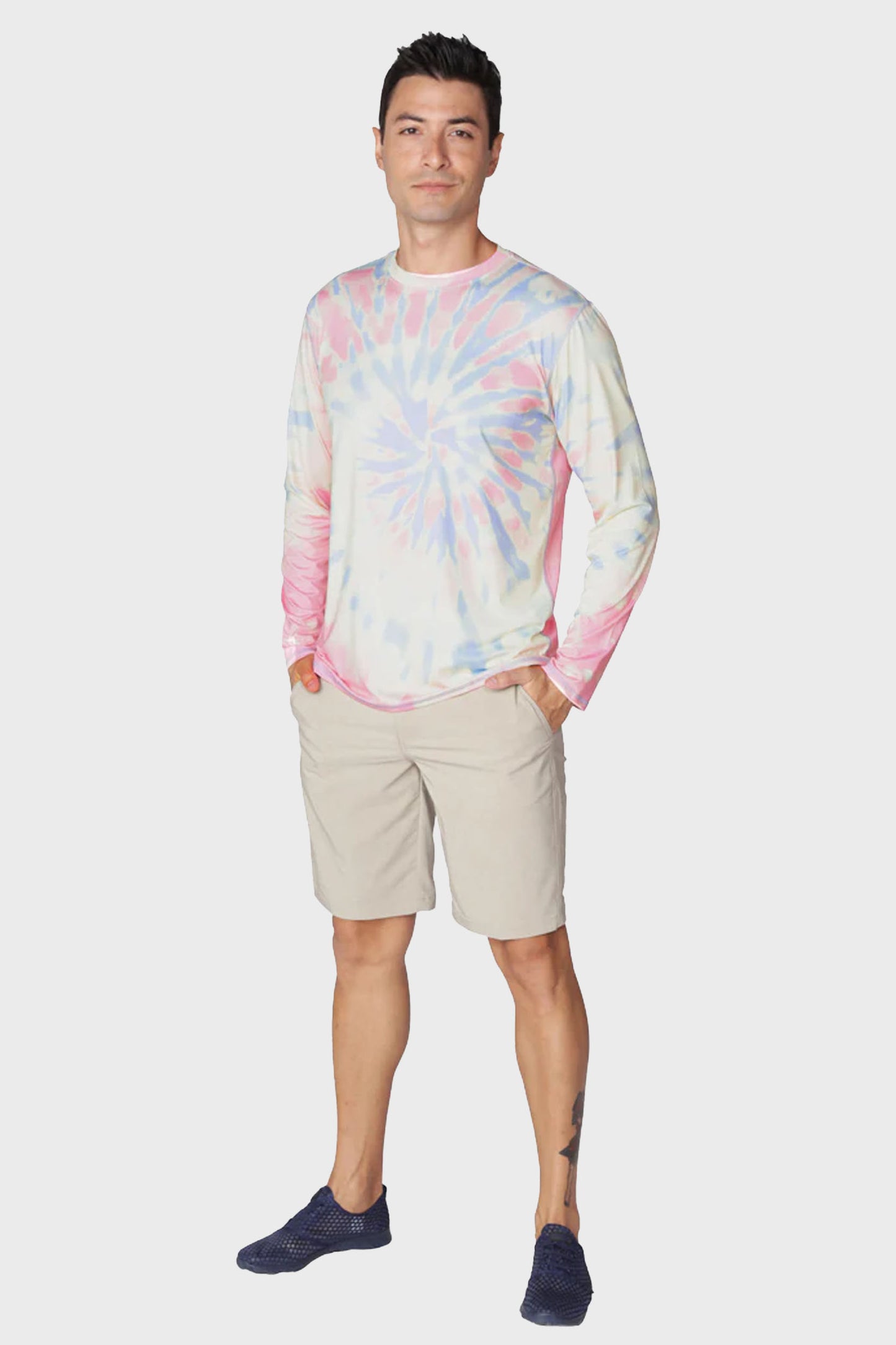 Playera Performance Manga Larga Tie Dye Protección UPF +50