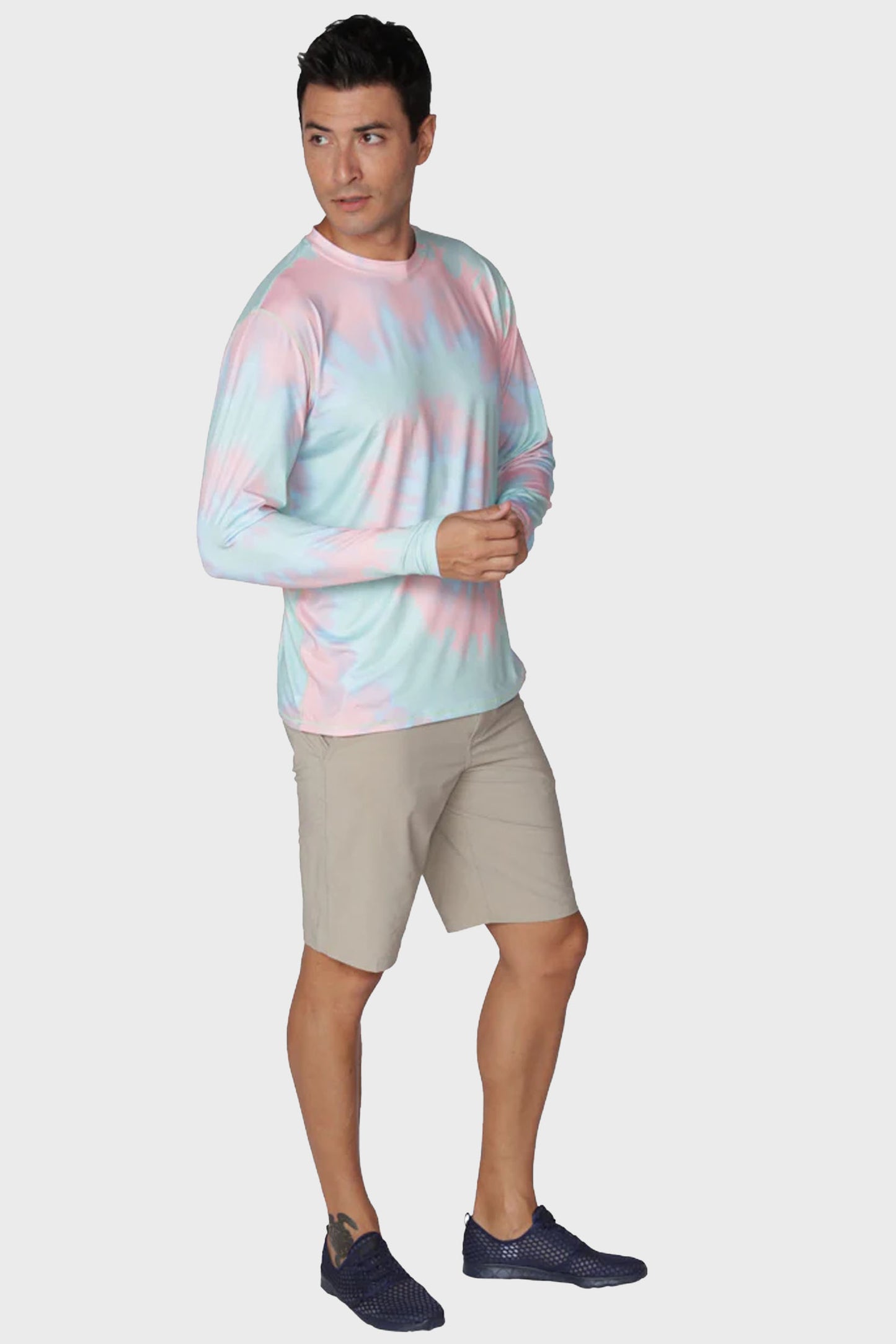Playera Performance Manga Larga Tie Dye Protección UPF +50