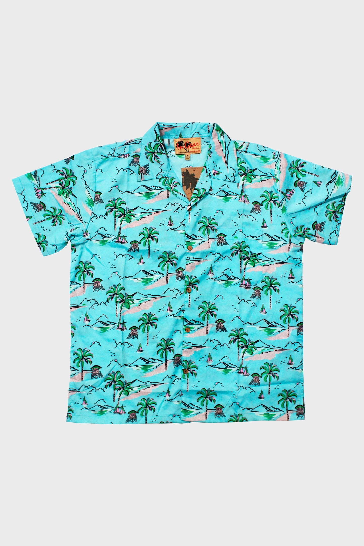 Camisa Hawaiana Manga Corta