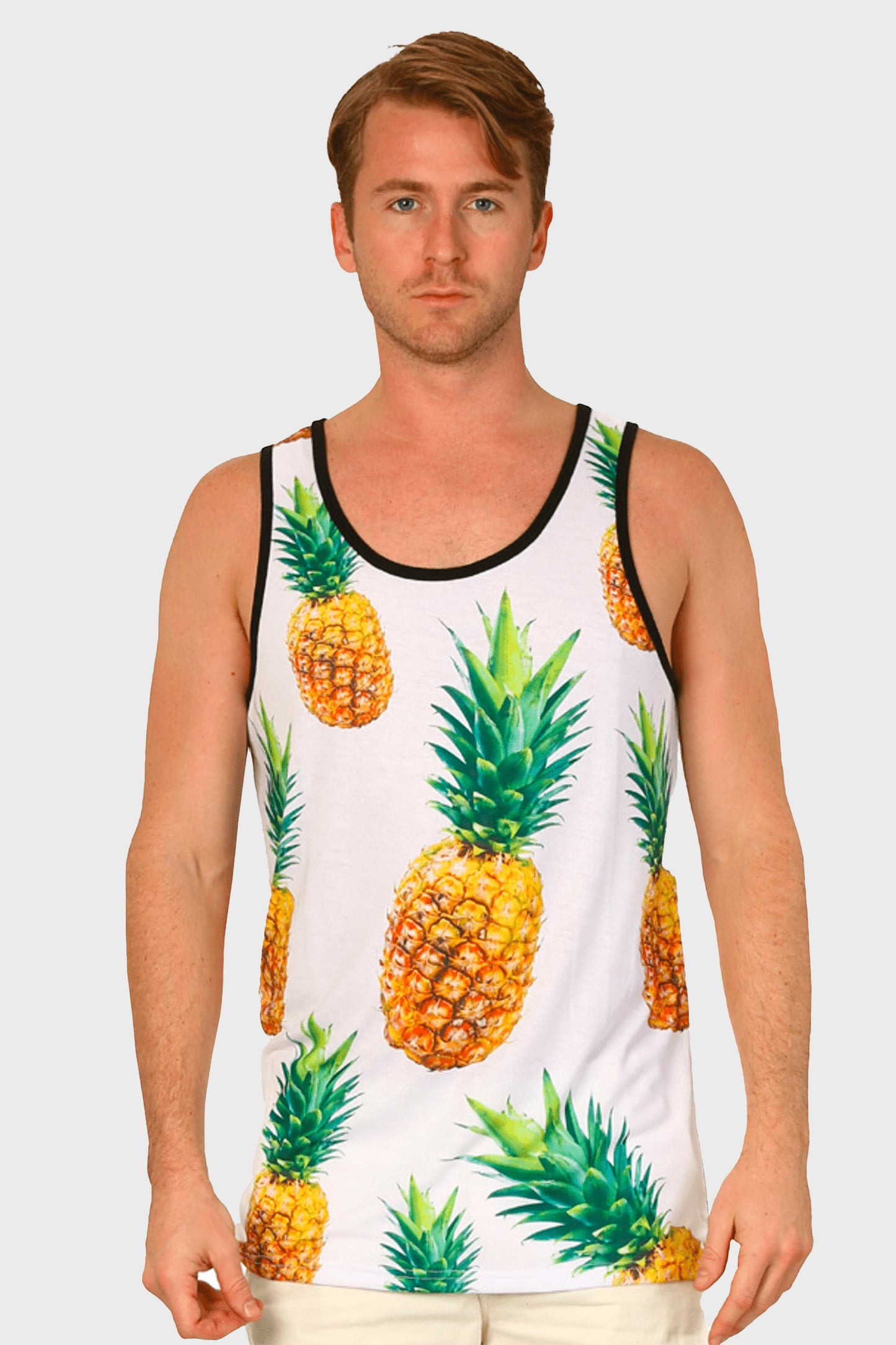 Playera sin Mangas Estampada para Hombre