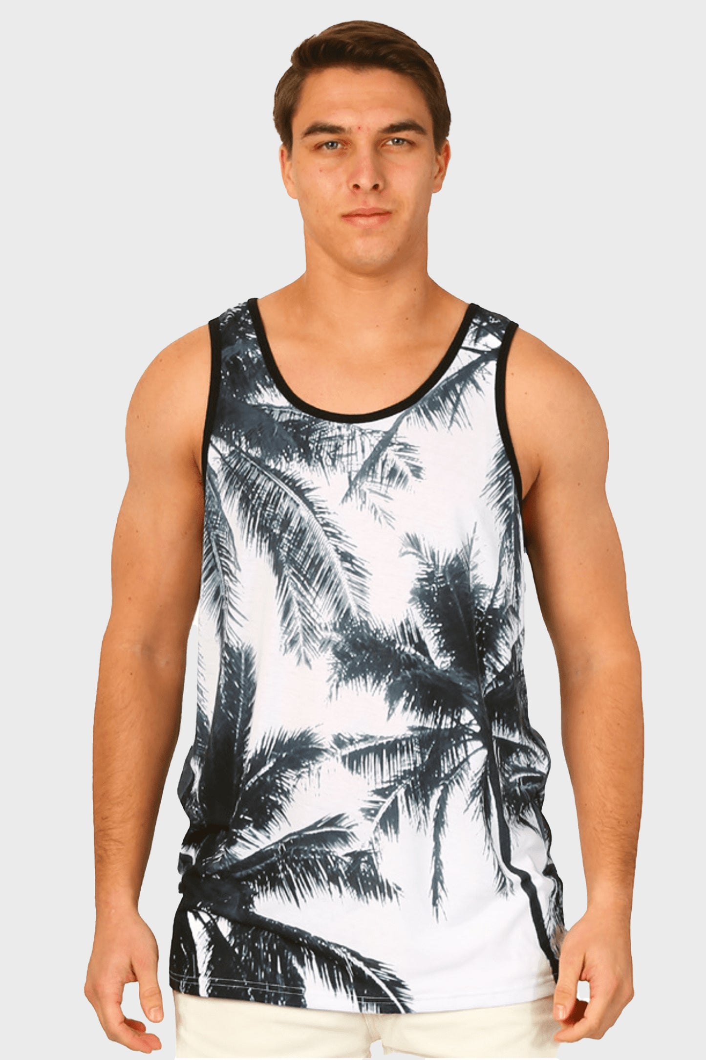 Playera sin Mangas Estampada para Hombre