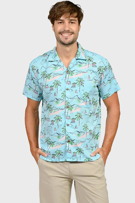 Camisa Hawaiana Manga Corta