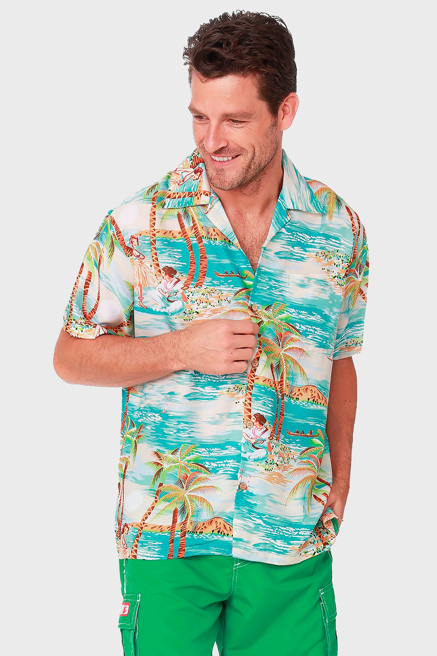 Camisa Hawaiana Manga Corta