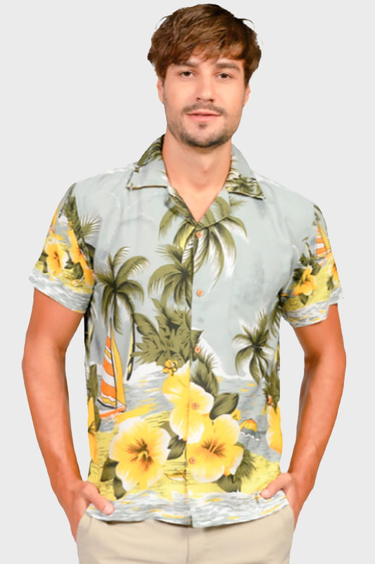 Camisa Hawaiana Manga Corta