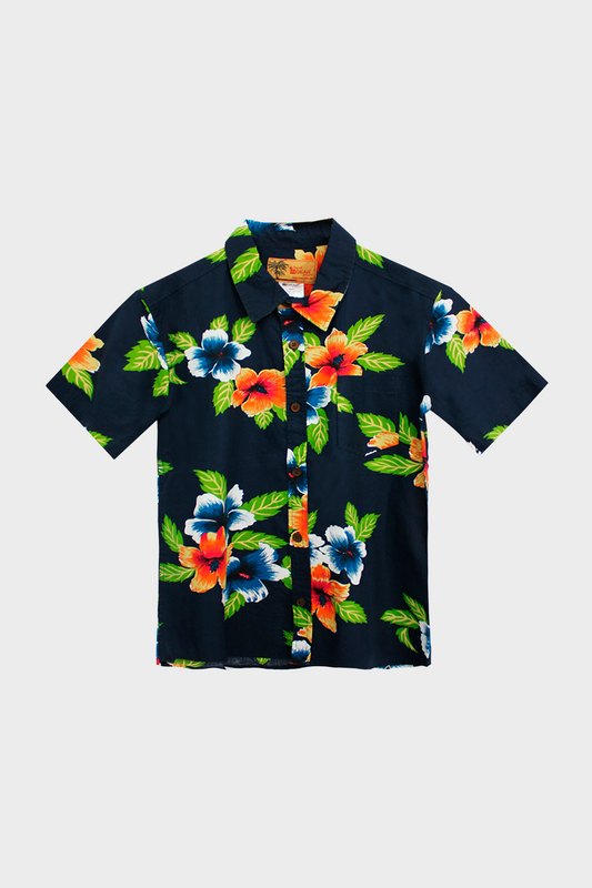 Camisa Hawaiana Algodón para Niño
