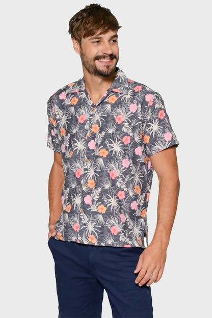 Camisa Hawaiana Manga Corta